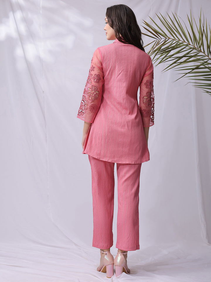 Designer Cutwork Cream Co-ord Set