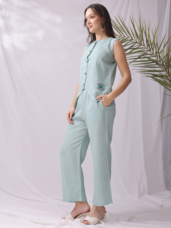 Evil Eye Linen Co-ord Set