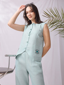 Evil Eye Linen Co-ord Set