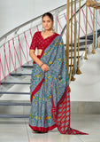 Mal Cotton Hand Block Print Saree