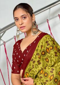 Mal Cotton Hand Block Print Saree