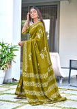 Pure Mal Cotton Hand Block Print Saree