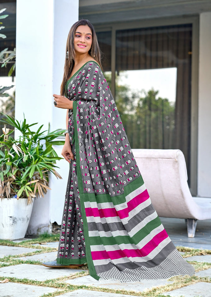 Hand Block Print Pure Mal Cotton Fabric