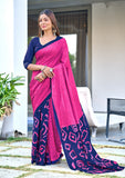 Pure Mal Cotton Hand Block Print Saree
