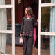 Black Pink Bow Farsi Salwar Set