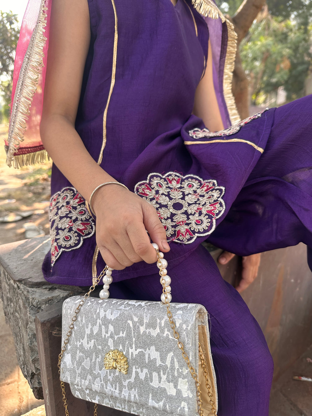 Purple Farsi Salwar Kids