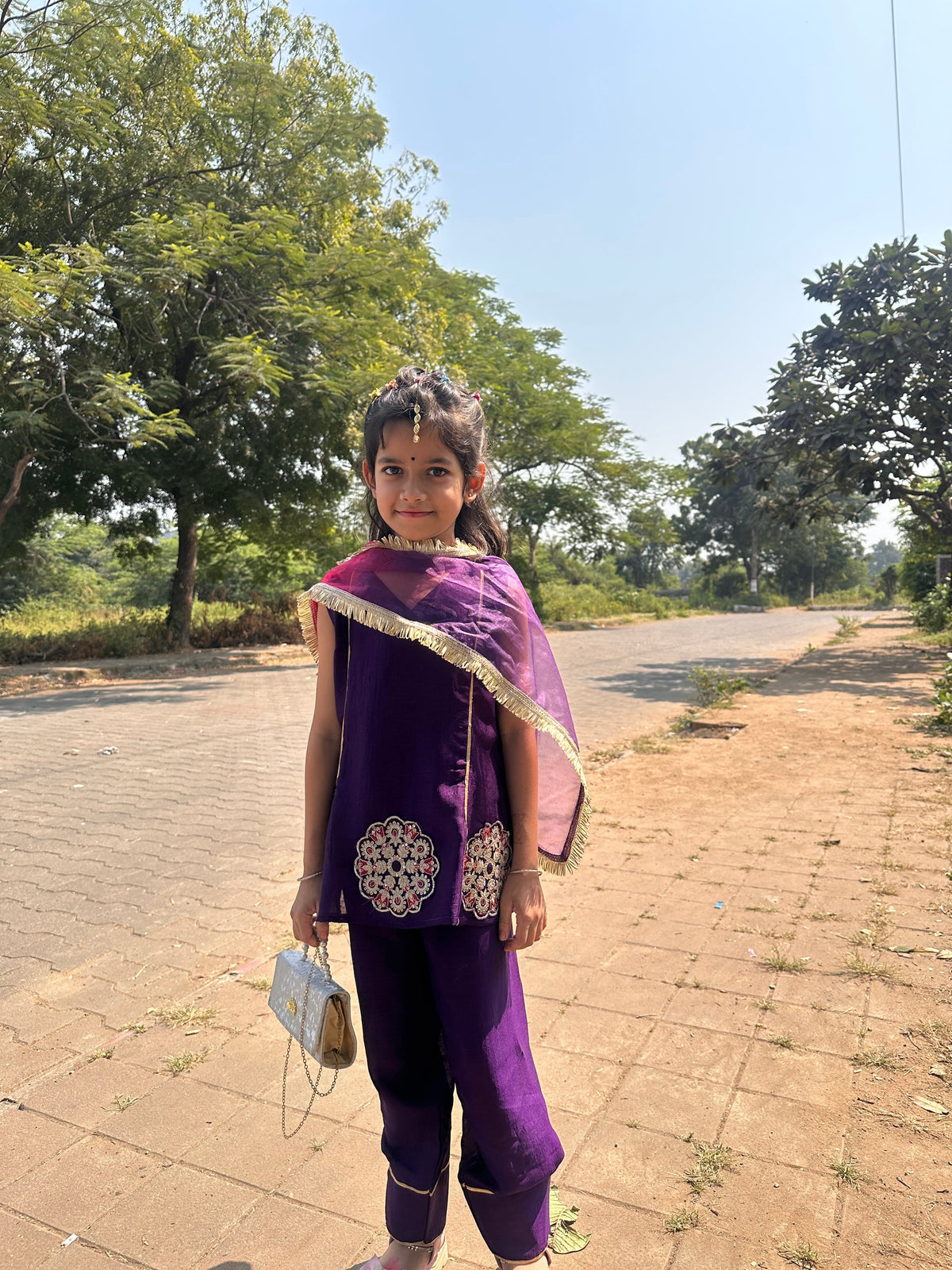 Purple Farsi Salwar Kids