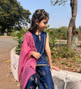 Festive Blue Cycle Farsi Salwar Kids