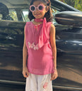 Pink Butterfly Farsi Salwar KIds