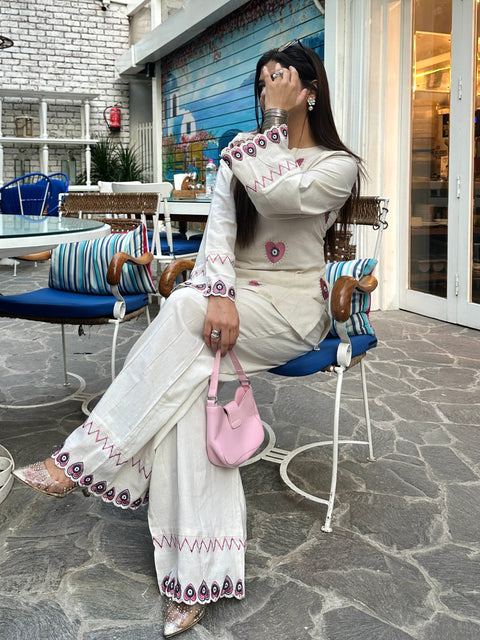 Pink Evil Eye 2.0 Farsi Salwar Set