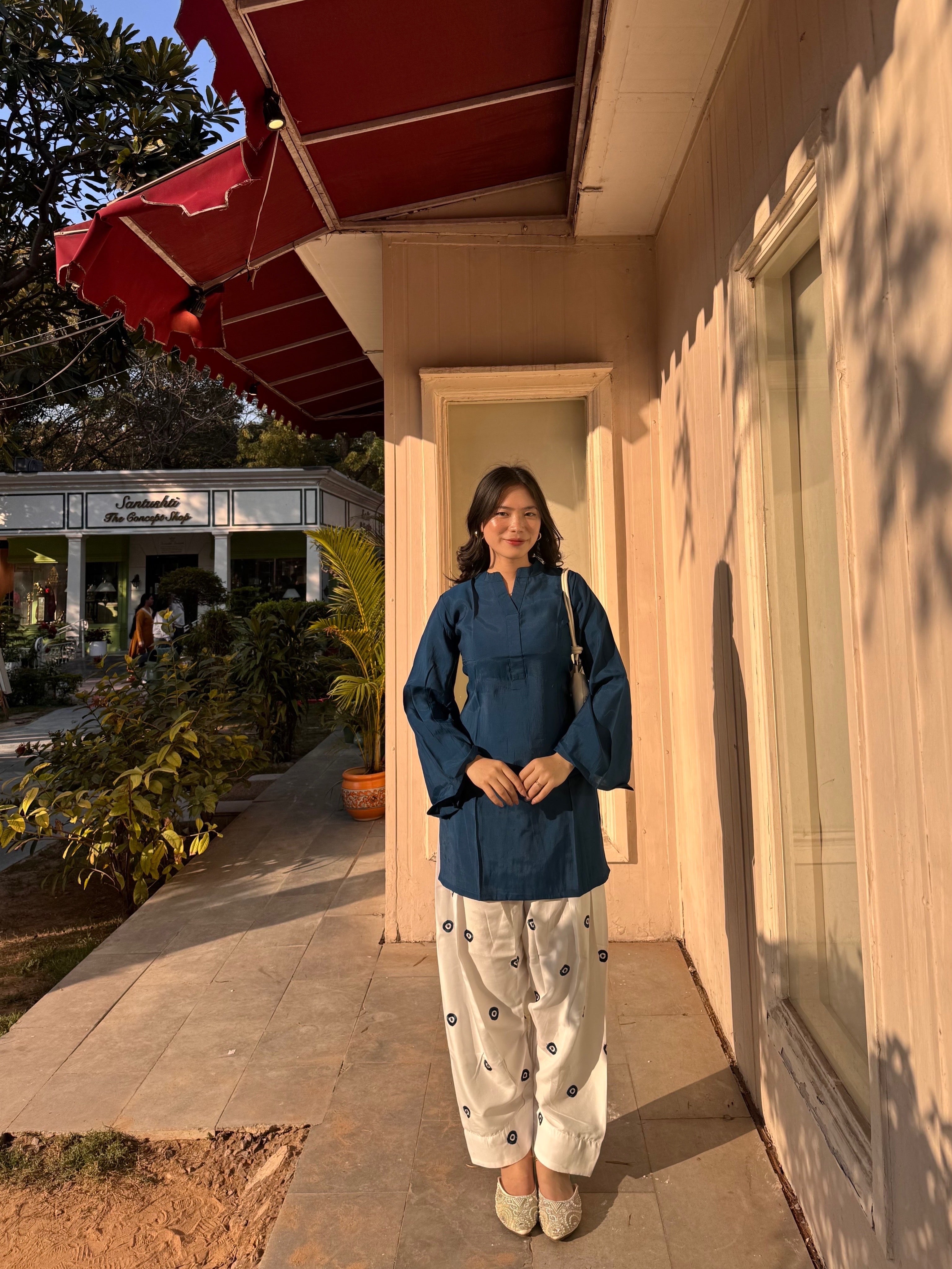 Blue Evil Eye Farsi Salwar Set