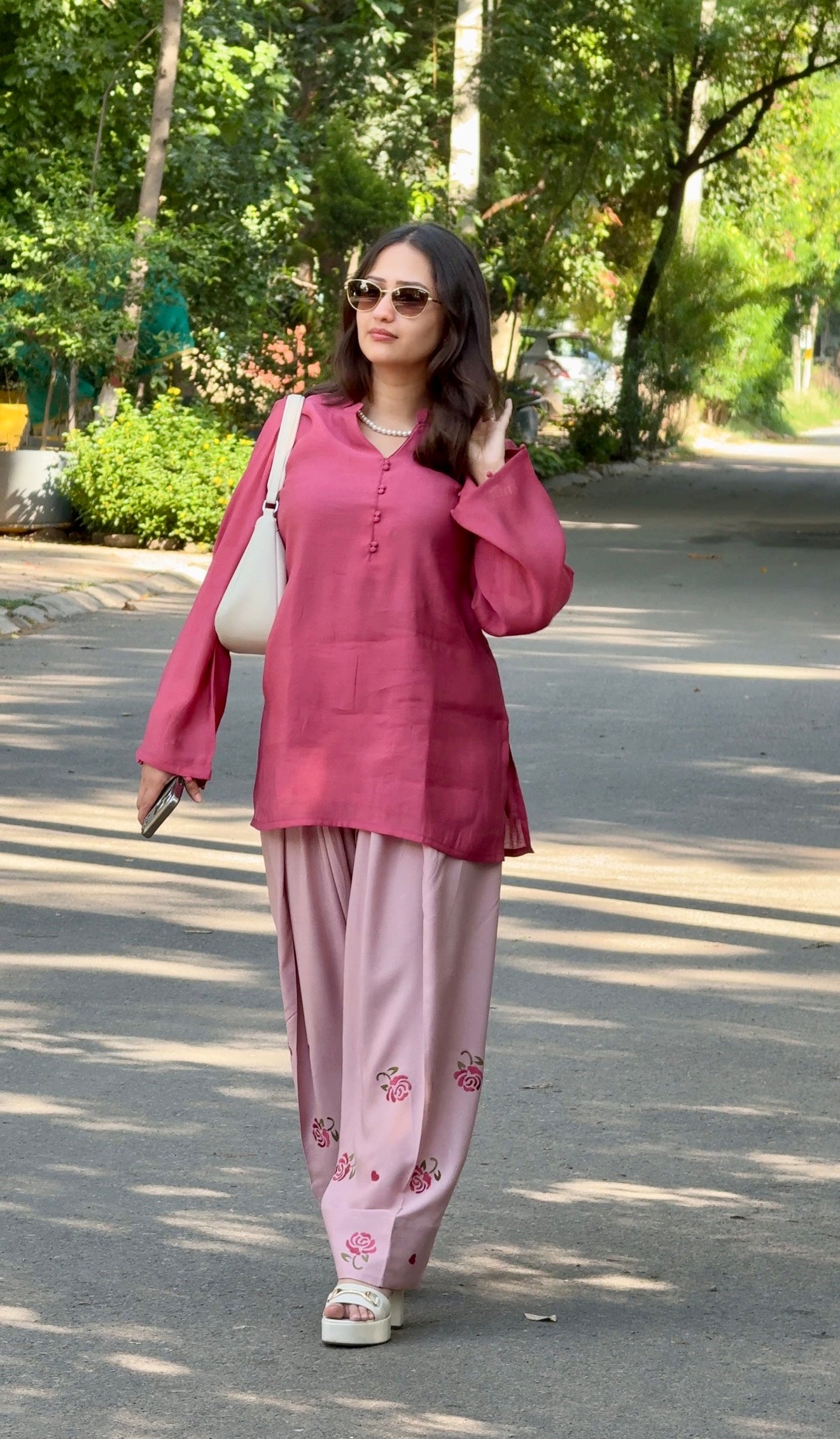 Pink Rose Farsi Salwar Set