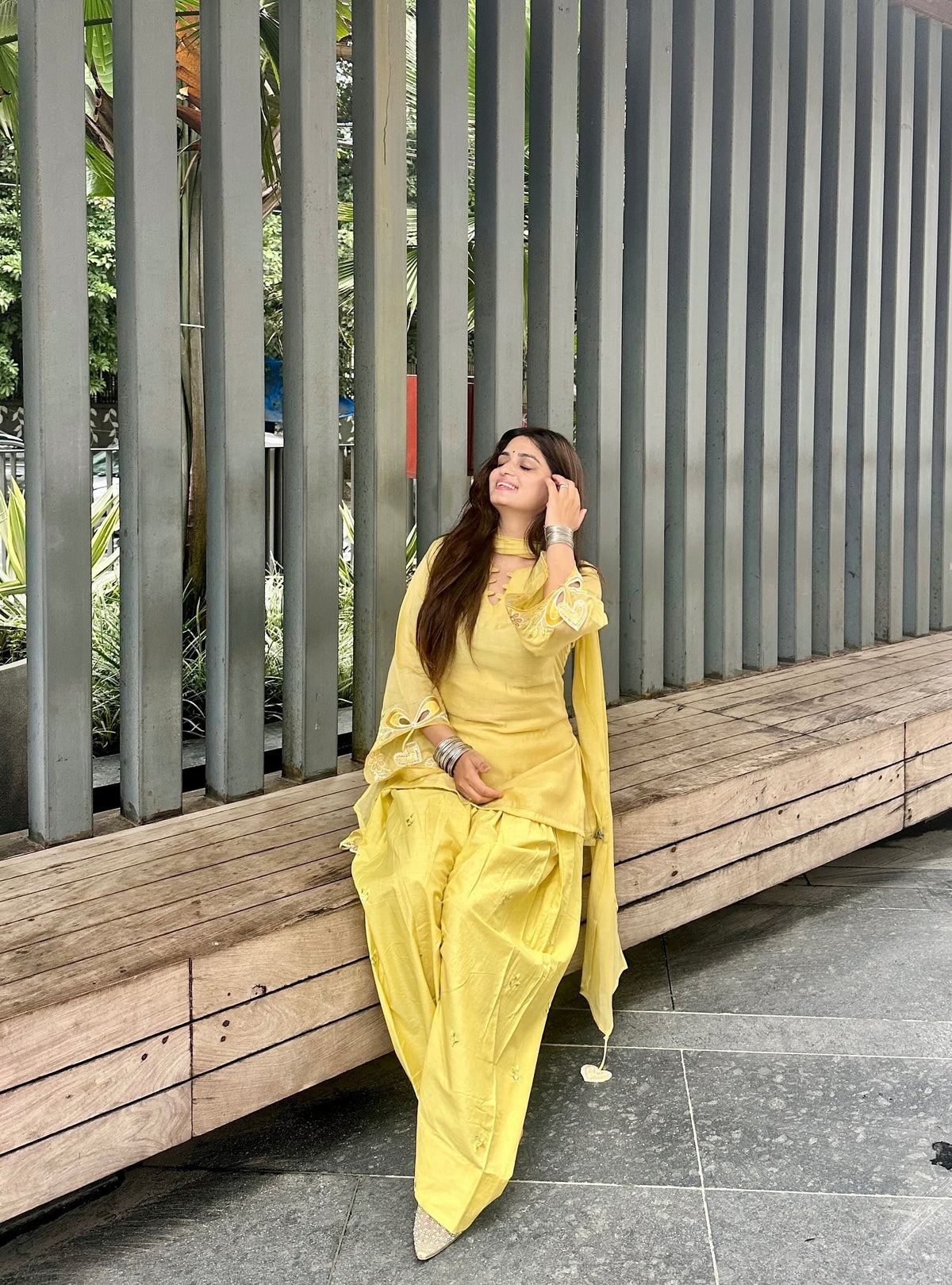Yellow Heart Farsi Salwar 3PCS Set