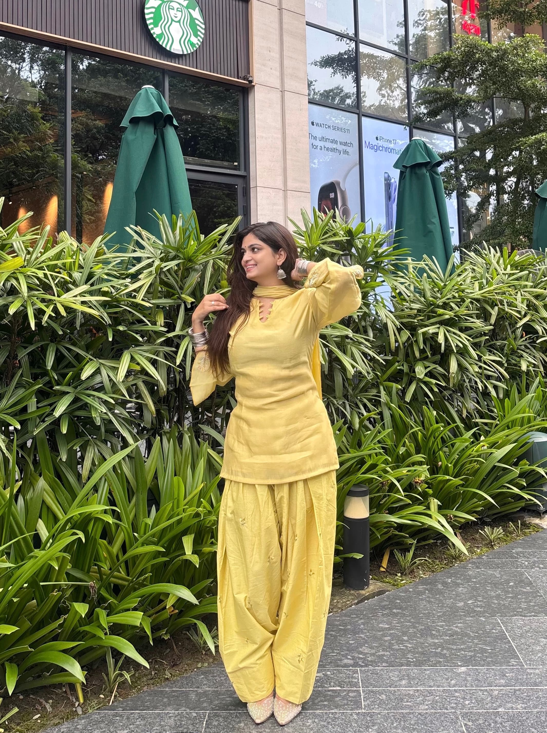 Yellow Heart Farsi Salwar 3PCS Set