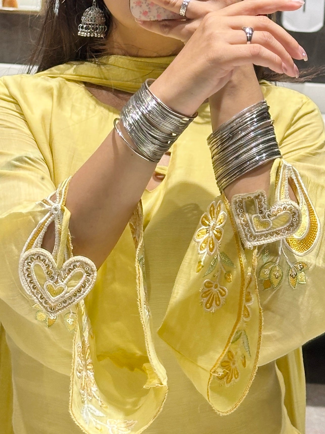 Yellow Heart Farsi Salwar 3PCS Set