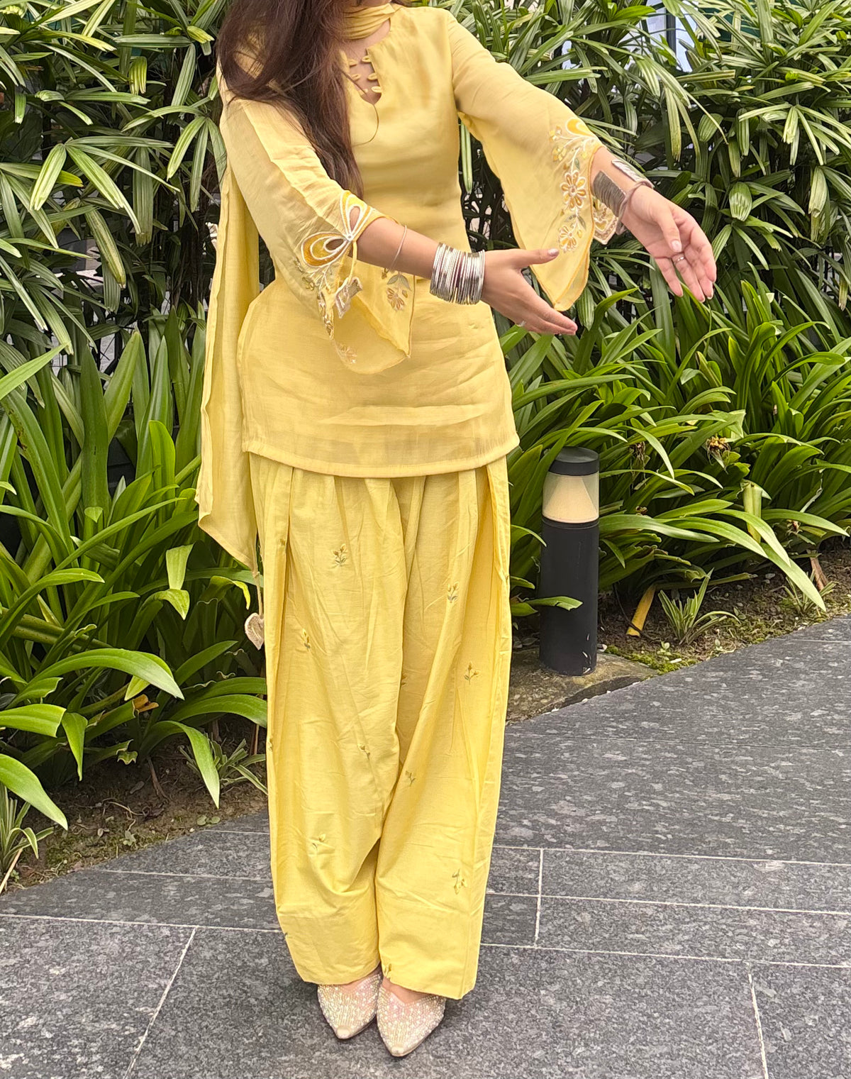 Yellow Heart Farsi Salwar 3PCS Set