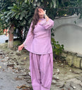 Heart Purple Farsi Salwar 3PCS Set