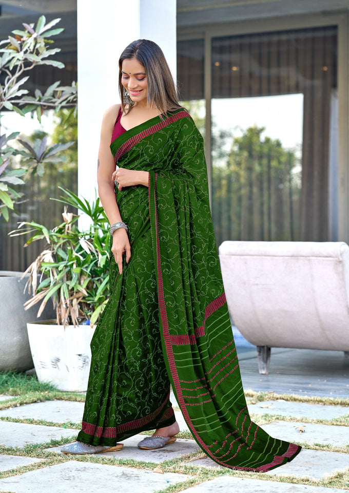 Pure Mal Cotton Hand Block Print Saree