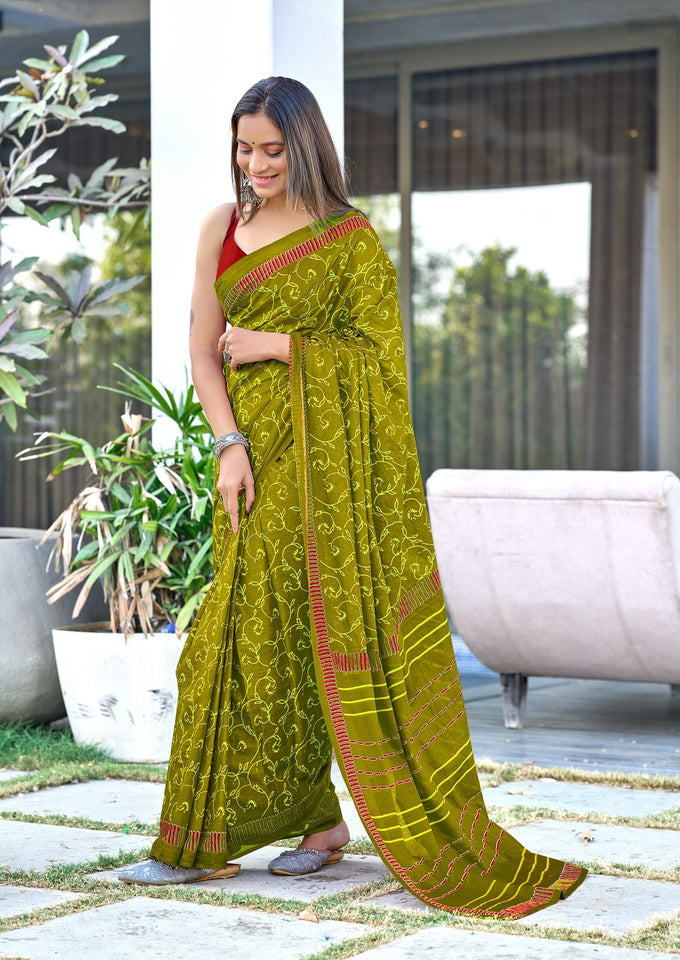 Pure Mal Cotton Hand Block Print Saree