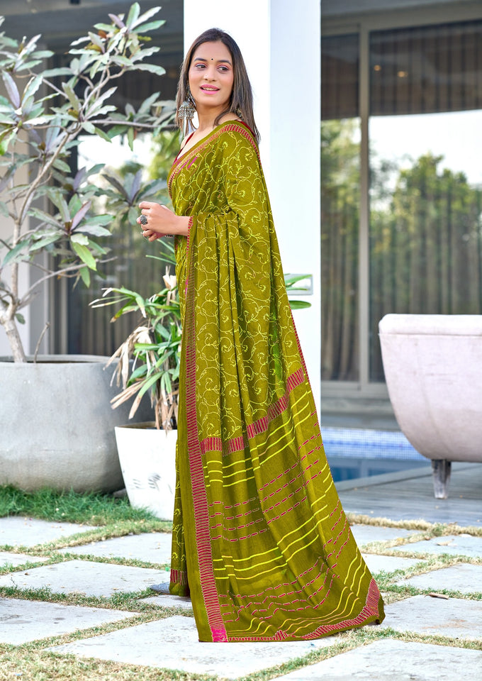 Pure Mal Cotton Hand Block Print Saree