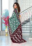 Mal Cotton Hand Block Print Saree