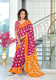 Mal Cotton Hand Block Print Saree