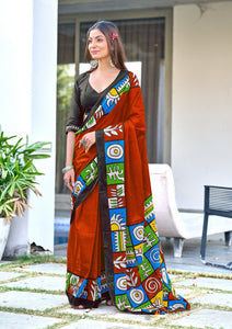 Mal Cotton Hand Block Print SareE