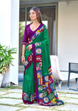Mal Cotton Hand Block Print Saree