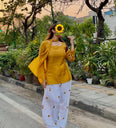 D- Sunflower Farsi Salwar Set With Dupatta
