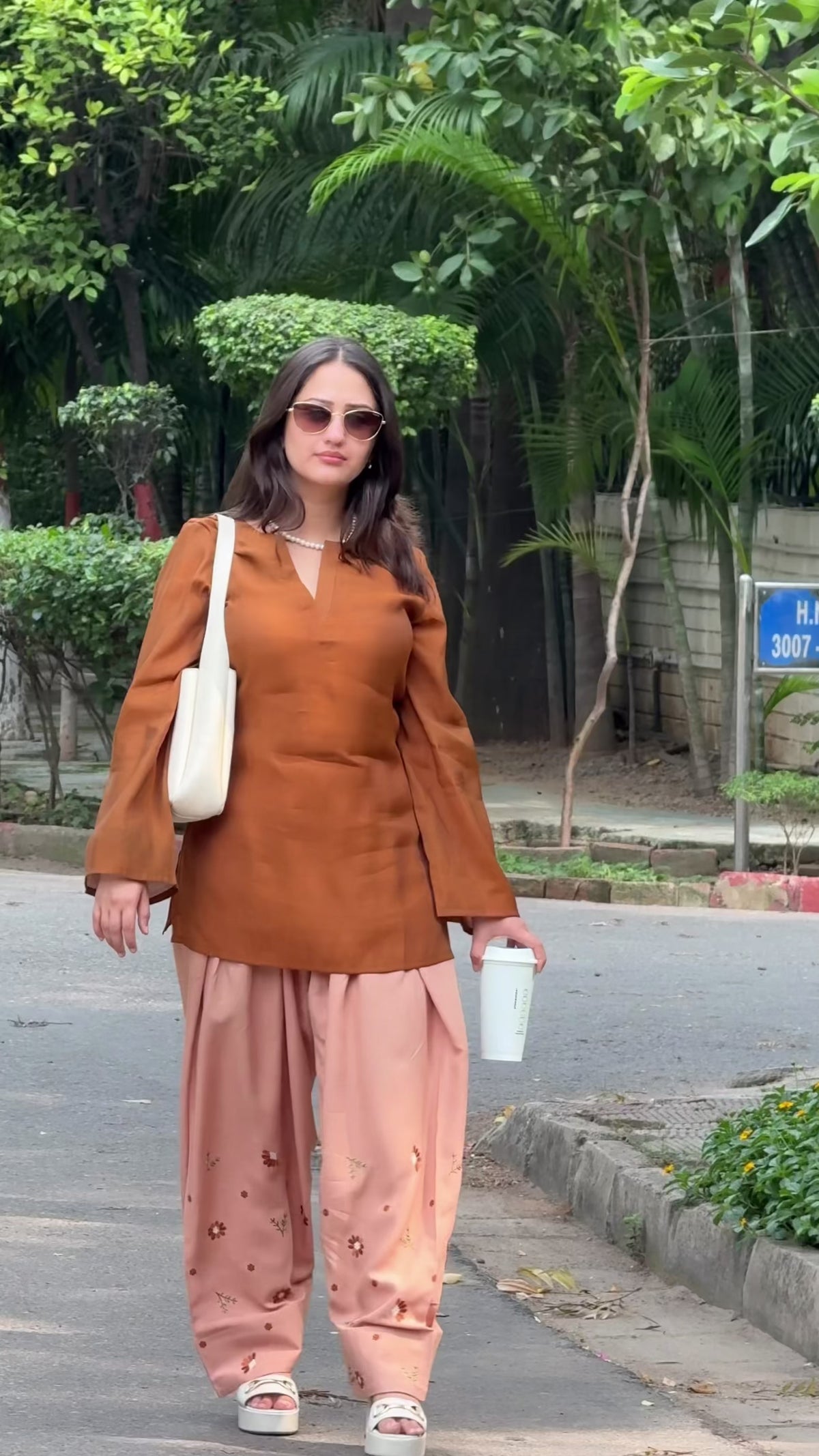 Rust Bloom Farsi Salwar Set
